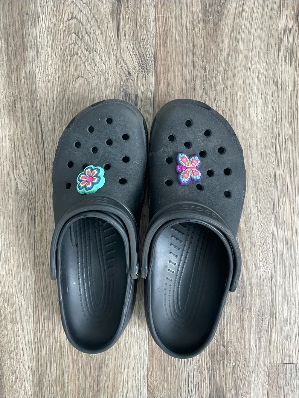 Men Size 10 Crocs Classic Clogs Black Slippers Shoes